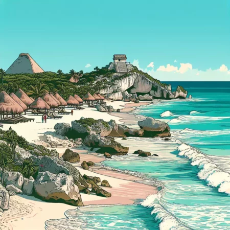 Menelusuri Keindahan Pantai Tulum di Meksiko