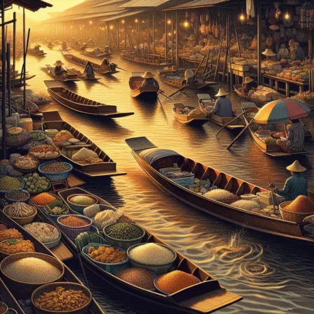 Rasakan Sensasi Makan di Floating Market Thailand