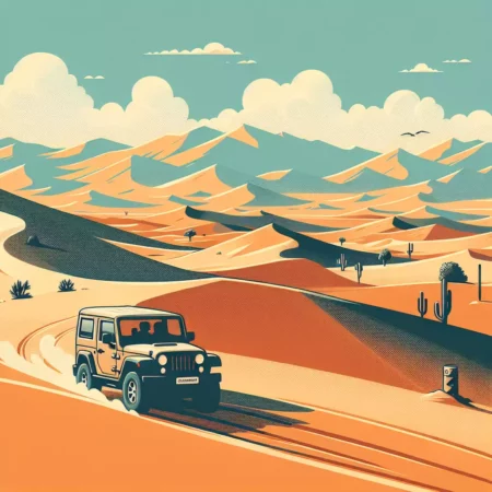 Berkeliling dengan Jeep di Gurun Sahara
