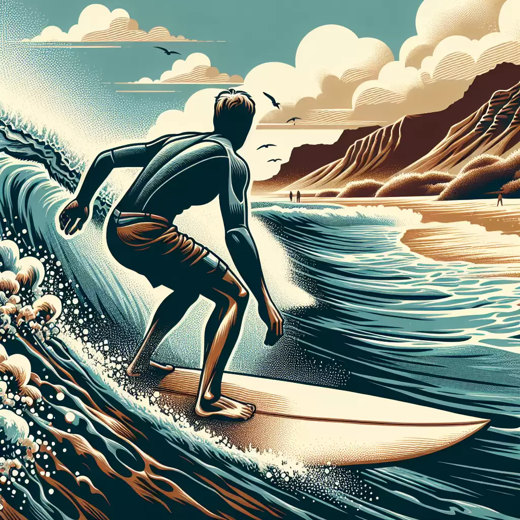 Mencoba Selancar di Pantai Pipeline, Hawaii