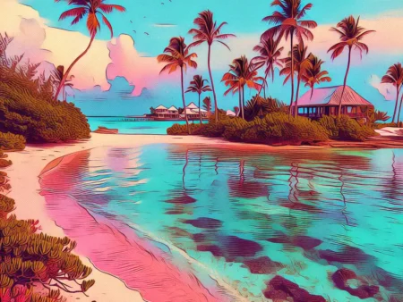 Menyusuri Pantai Pink di Bahama