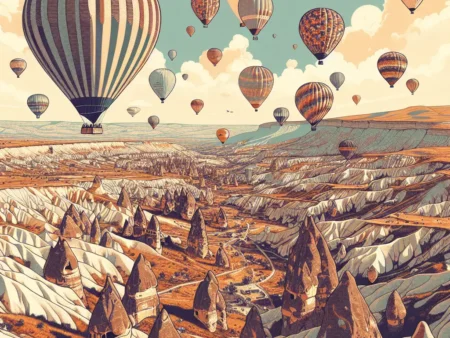 Terbang Dengan Balon Udara di Cappadocia, Turki